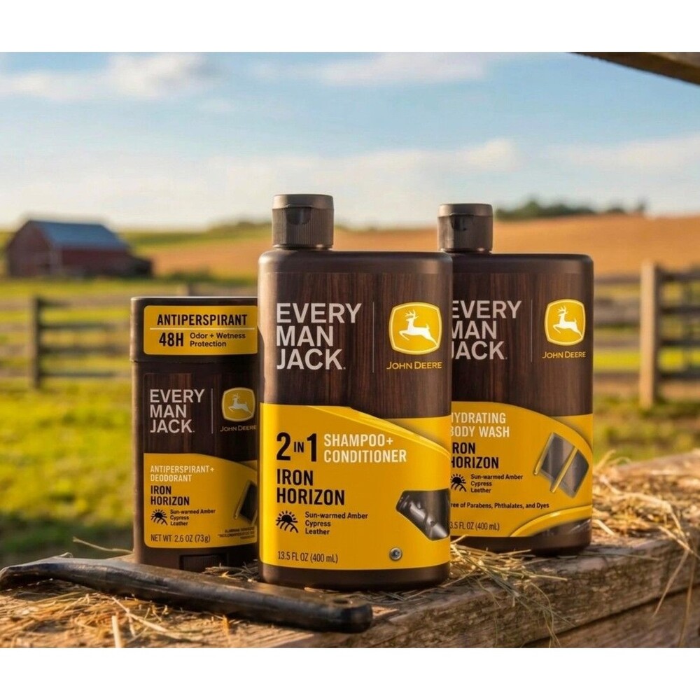 ​Every Man Jack + John Deere Limited Edition Iron Horizon 3-piece Grooming Set